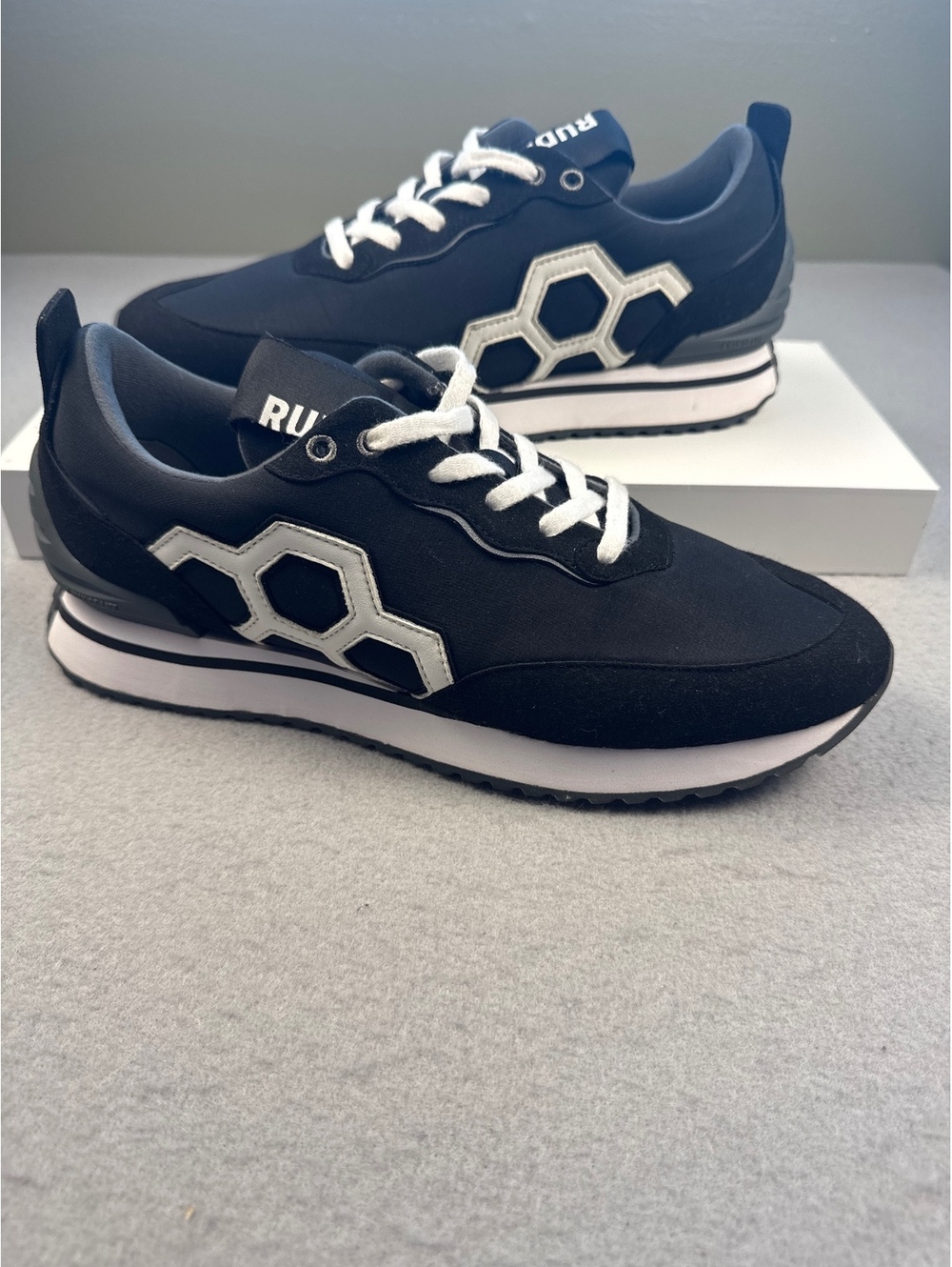 Rudis Black and White Athletic Sneakers Size 10.5 US